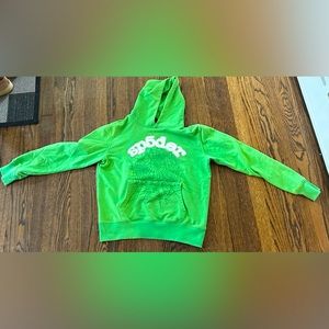 Sp5der Web Hoodie Slime Green